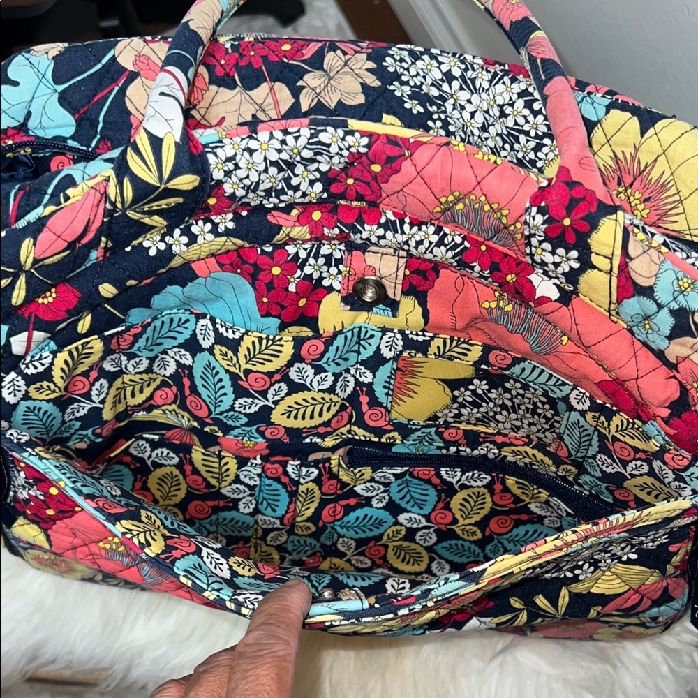 Vera Bradley Floral Weekend Traveler Bag - Picture 8 of 10